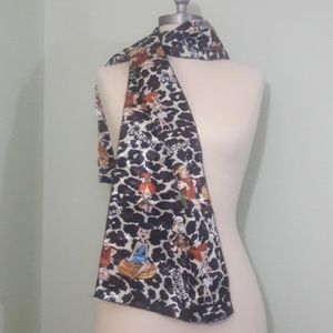 Flintstones vintage scarf leopard cheetah print